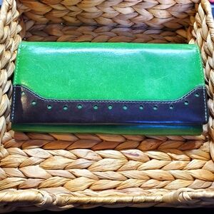 Green Leather Wallet
